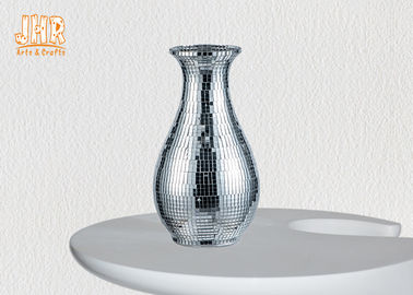Nowoczesny wazon stołowy z włókna szklanego Artykuły gospodarstwa domowego Artykuły dekoracyjne Srebrne mozaiki szklane wazony