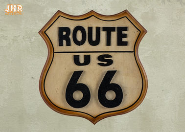 Classic Route US 66 Tablice ścienne Drewniane tablice ścienne Antyczny MDF Pub Znak Dekoracja ścienna