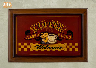 Dekoracyjne tablice ścienne Drewniane znaki ścienne Sklep z kawą Dekoracje ścienne Antyczne dekoracje domowe