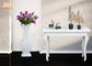 Dekoracyjne błyszczące białe centralne szklane wazony stołowe Wazony podłogowe