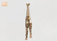 Stojący złoty liść Polyresin figurki zwierząt Zebra Rzeźba Tabela Decor Decor