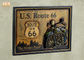 Klasyczne tablice ścienne US Route 66 Drewniane tablice ścienne Żywica Motocykl Dekoracja ścienna Znak pubu