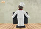 Drewniane Mini Tablice Polyresin Statua Figurka Mały Żywiczny Szef Kuchni Statuetka Blat